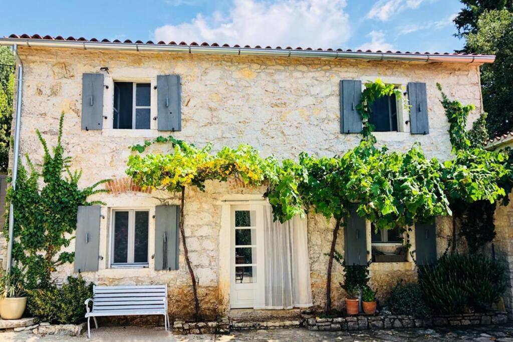 Ferienhaus Villa Alisia, wunderschönes Natursteinhaus bei Poreč, Istrien, Kroatien Vranje Selo Exterior foto