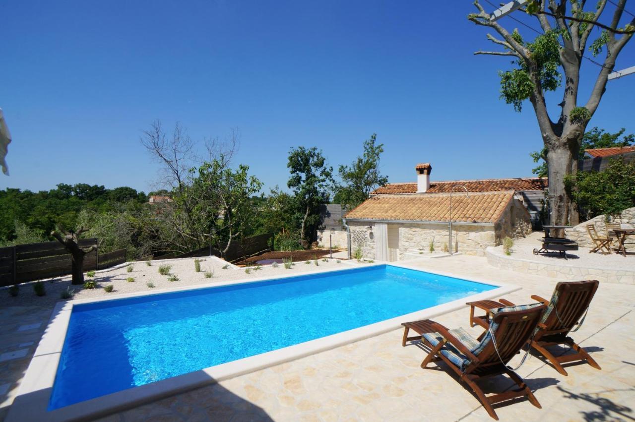 Ferienhaus Villa Alisia, wunderschönes Natursteinhaus bei Poreč, Istrien, Kroatien Vranje Selo Exterior foto