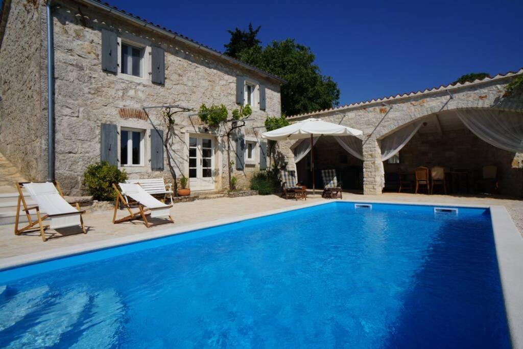 Ferienhaus Villa Alisia, wunderschönes Natursteinhaus bei Poreč, Istrien, Kroatien Vranje Selo Exterior foto